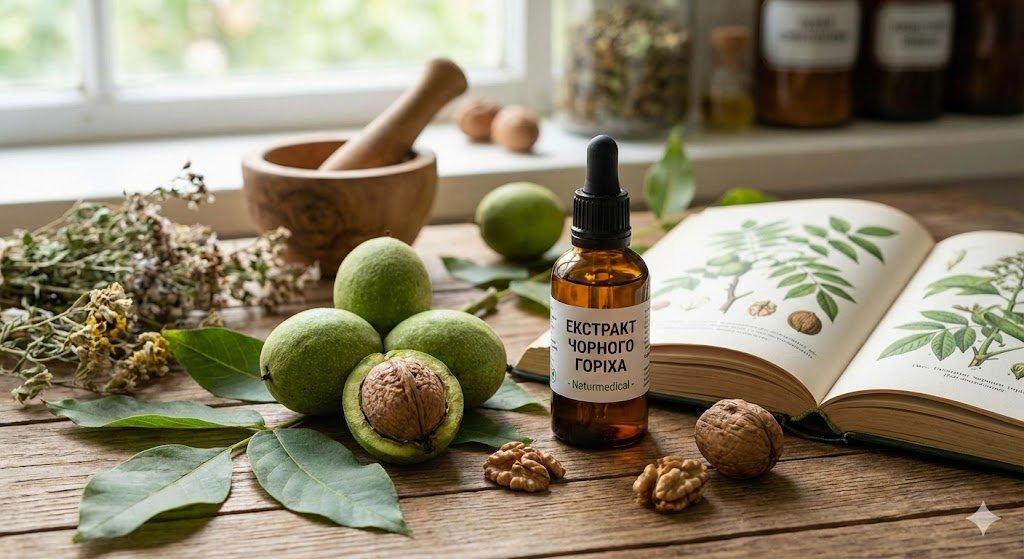 Екстракт чорного горіха від паразитів
