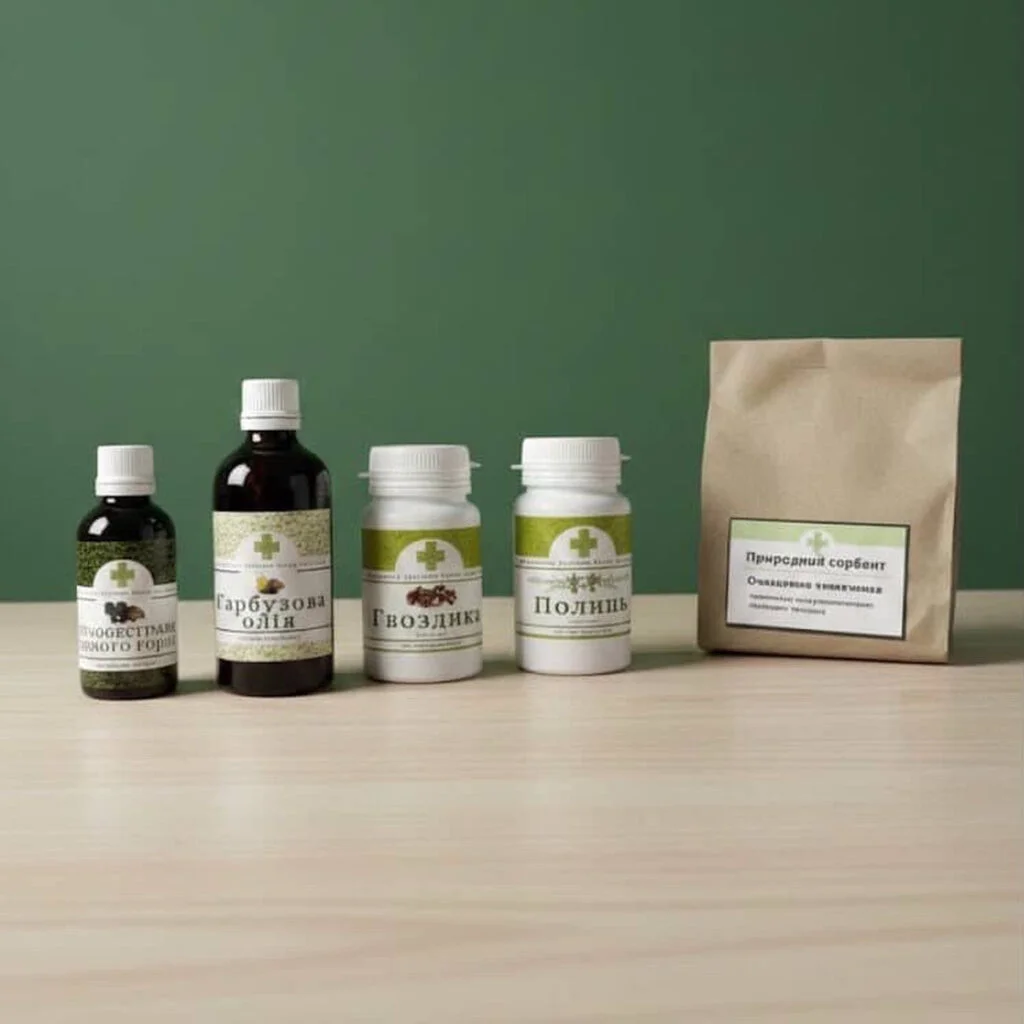 Антипаразитарна програма: краплі, олія, капсули та фітосорбент - Natur Medical